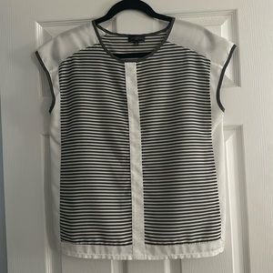 The Limited Cap Sleeve Striped Shirt